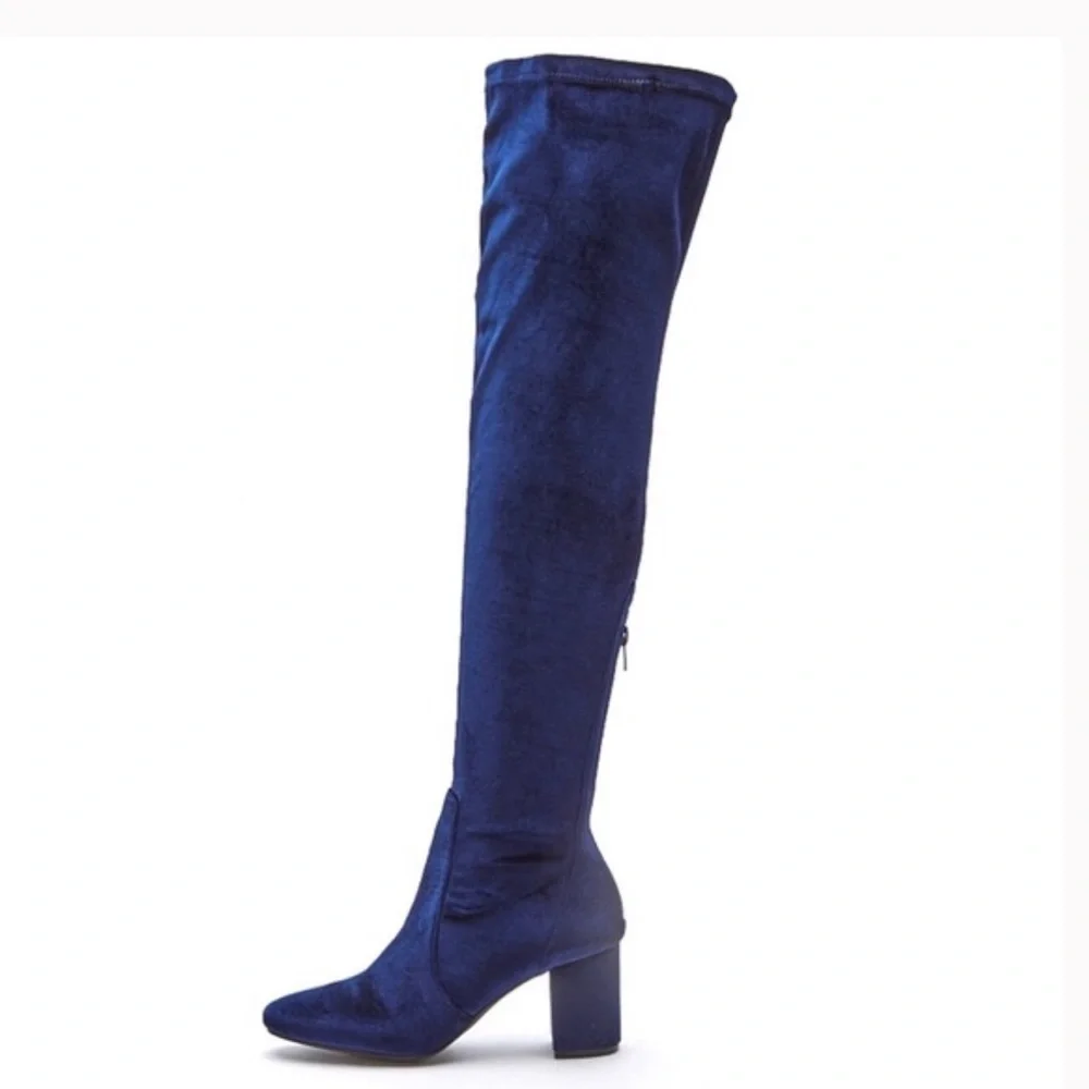 Matisse Velvet Over the Knee Boots